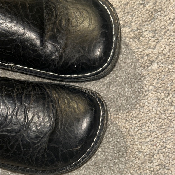 Alegria Black Embossed Slip-On Shoes - Picture 5 of 5